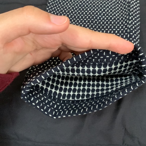 White dotted black semi formal pants - Picture 3 of 8